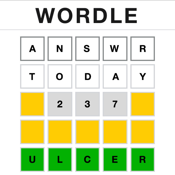 Wordle Answer Today 237 Wordle Answer Today 237