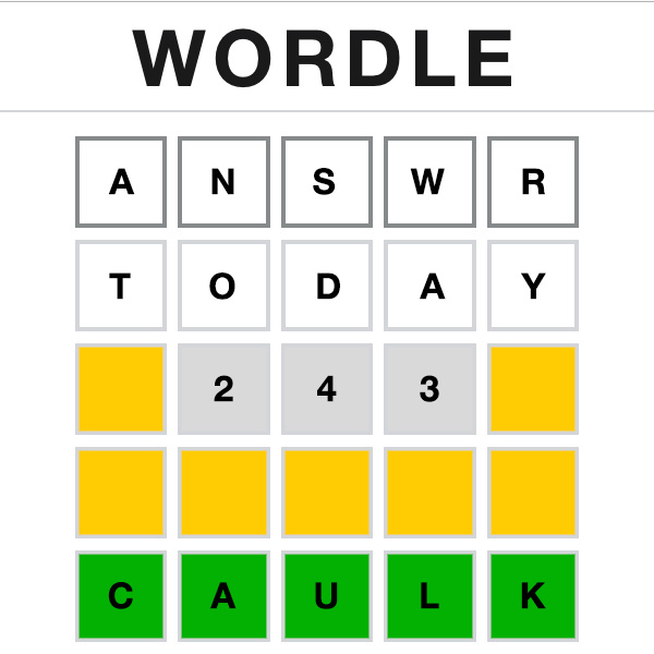 Wordle Answer Today 243 Wordle Answer Today 243