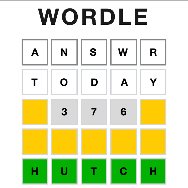 Wordle Answer Today 376 Wordle Answer Today 376