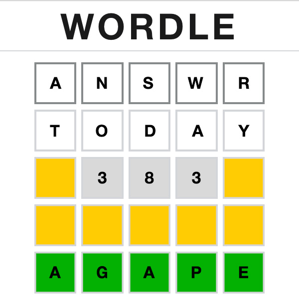 Wordle Answer Today 383 Wordle Answer Today 383