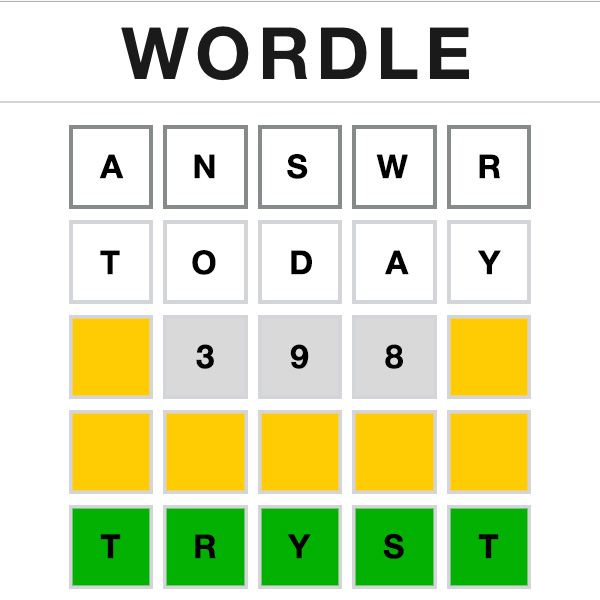 Wordle Answer Today 398 Wordle Answer Today 398