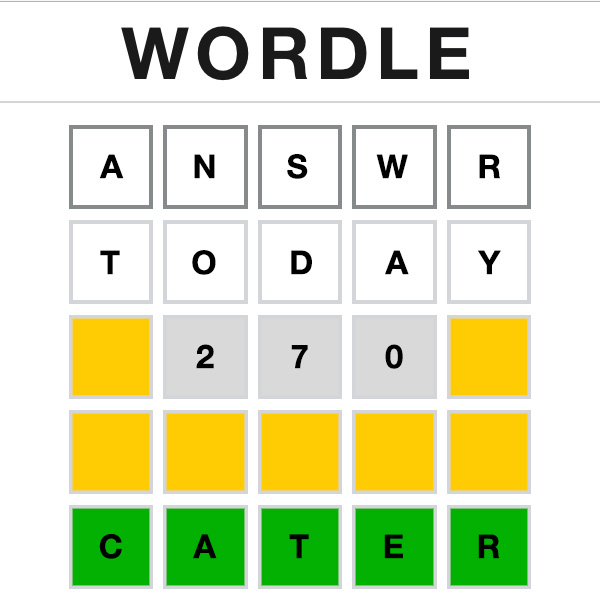 Wordle Answer Today 270 Wordle Answer Today 270