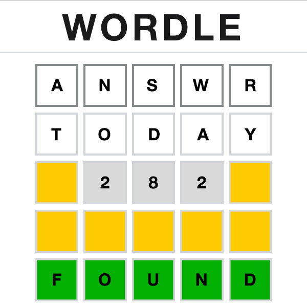 Wordle Answer Today 282 Wordle Answer Today 282
