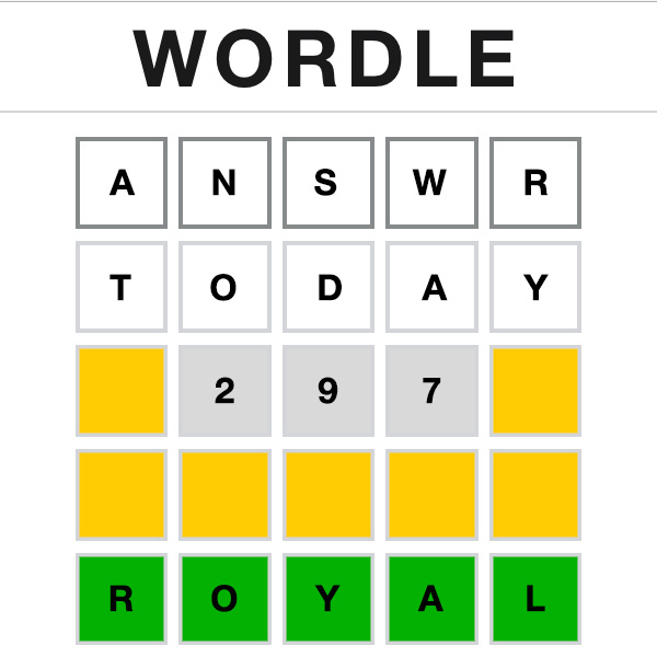 Wordle Answer Today 297 Wordle Answer Today 297