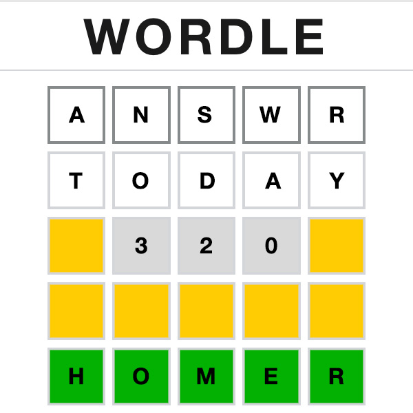 Wordle Answer Today 320 Wordle Answer Today 320