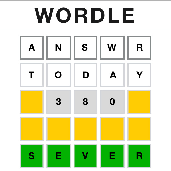 Wordle Answer Today 380 Wordle Answer Today 380