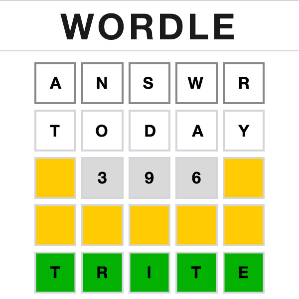 Wordle Answer Today 396 Wordle Answer Today 396