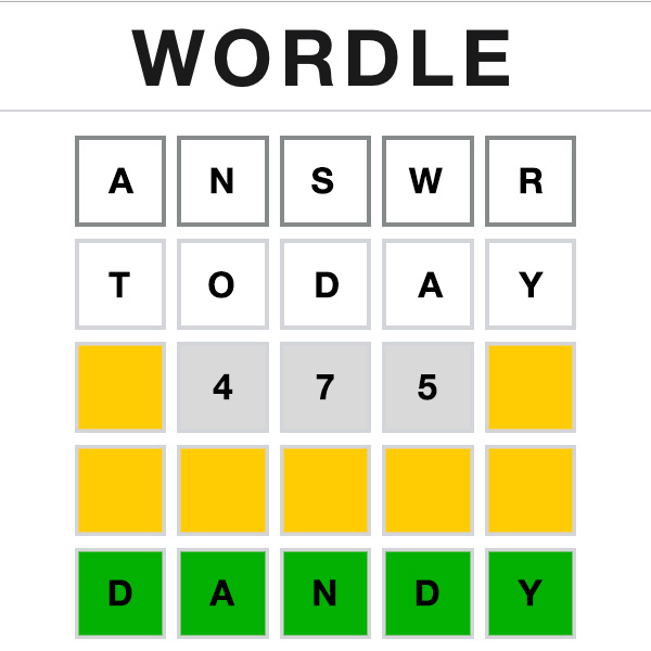 Wordle Answer Today 475 Wordle Answer Today 475